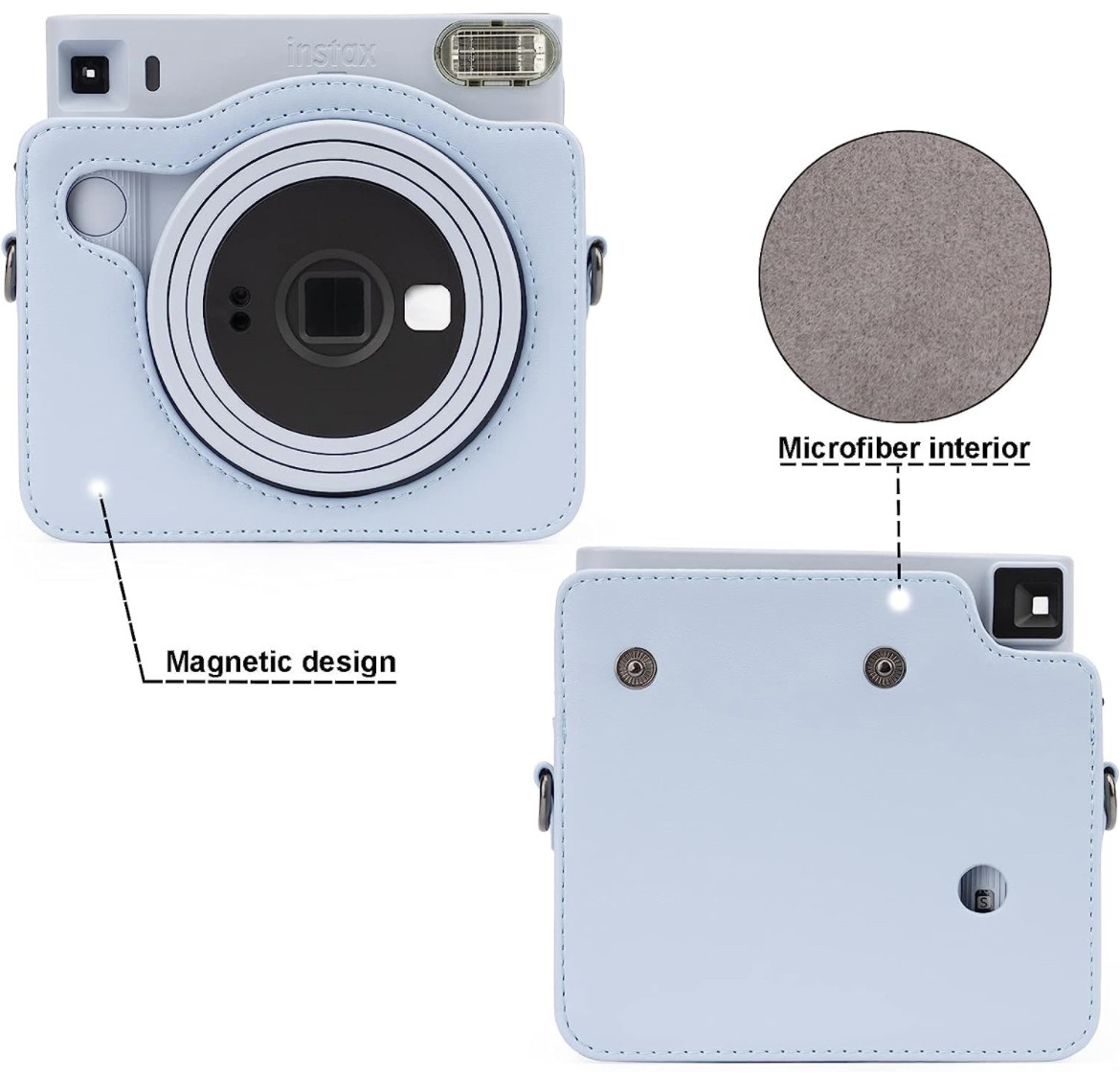 Чохол для фотокамери FujiFilm Instax Square SQ 1 / SQ 6 / SQ 40 Блакитний (Blue) (2610002)