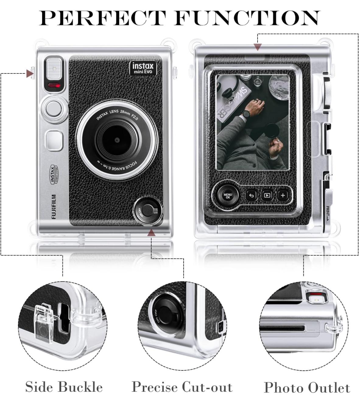 Чохол для фотокамери FujiFilm INSTAX Mini EVO прозорий протиударний захисний (3997739)