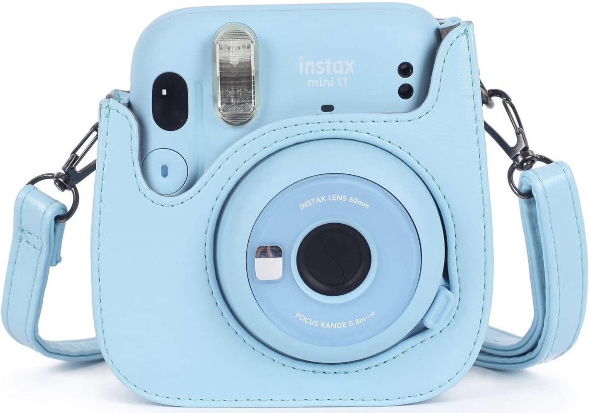 Набір Аксесуарів для Камери Моментальної Друку Fujifilm Instax Mini 12 / Instax Mini 11 / Instax Mini 9: чохол, фотоальбом з блискітками Pastel Blue