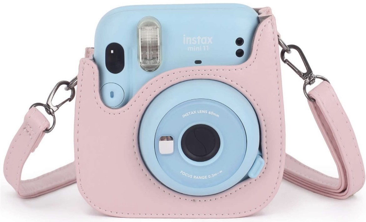 Набір Аксесуарів для Камери Моментальної Друку Fujifilm Instax Mini 12 / Instax Mini 11 / Instax Mini 9: чохол, фотоальбом з блискітками Blossom Pink