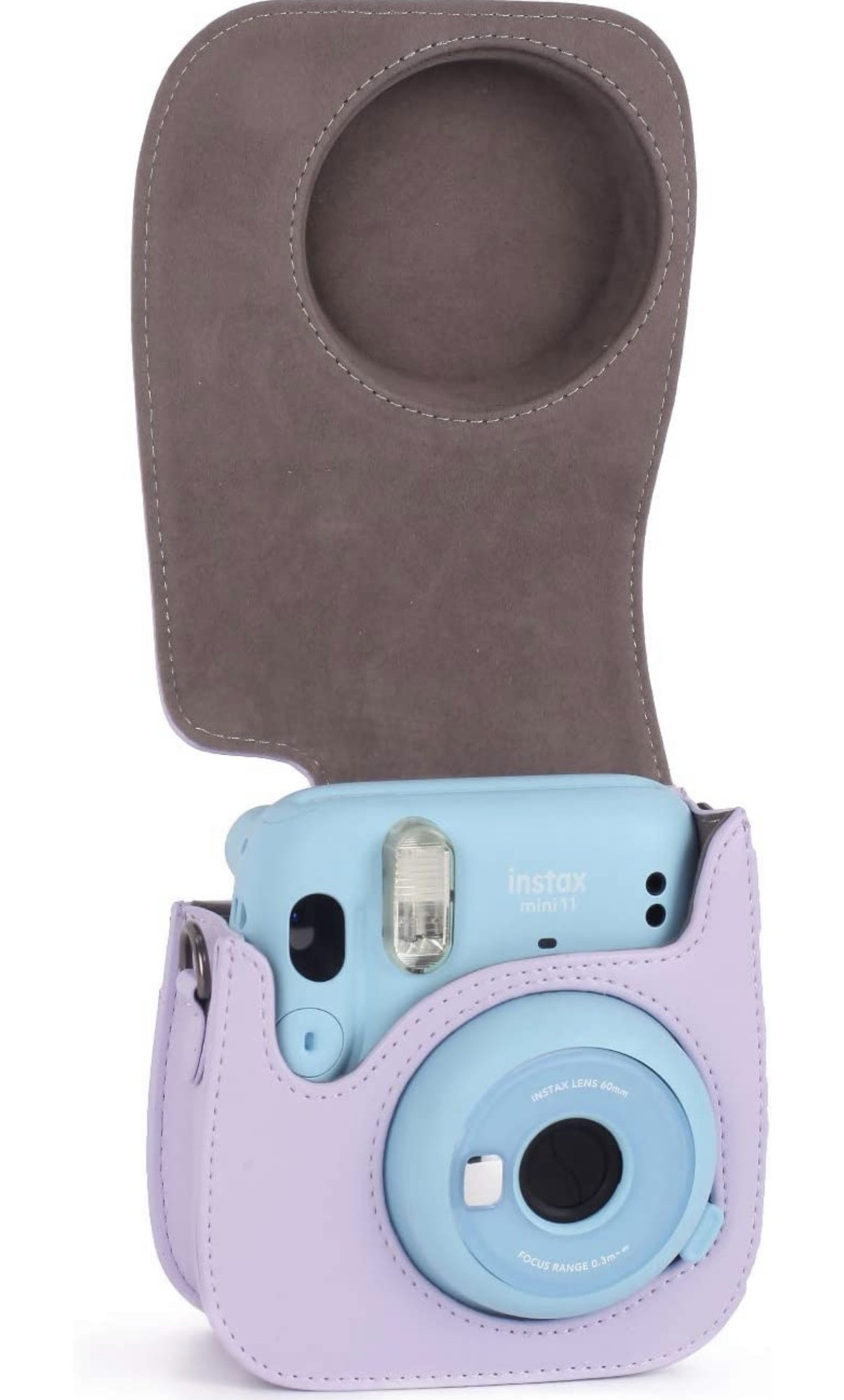 Набір Аксесуарів для Фотокамери Миттєвого Друку Fujifilm Instax Mini 12 / Instax Mini 11 / Instax Mini 9: чохол, фотоальбом з блискітками Lilac Purple