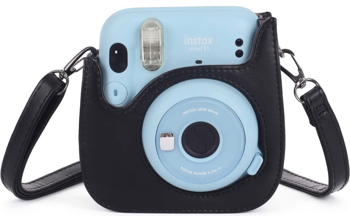 Набір Аксесуарів для Фотокамери Миттєвого Друку Fujifilm Instax Mini 12 / Instax Mini 11 / Instax Mini 9: чохол, фотоальбом з блискітками Black