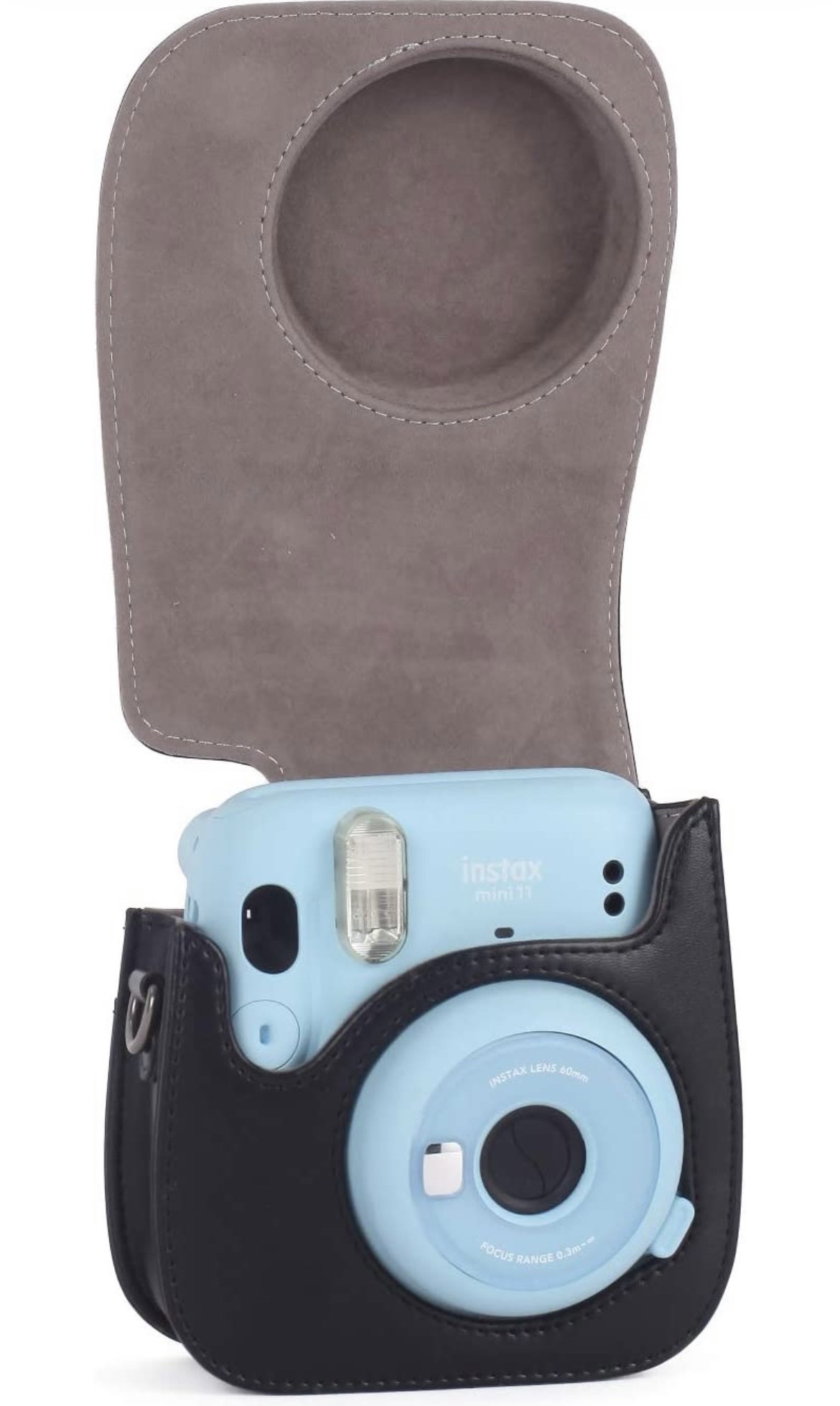 Набір Аксесуарів для Фотокамери Миттєвого Друку Fujifilm Instax Mini 12 / Instax Mini 11 / Instax Mini 9: чохол, фотоальбом з блискітками Black