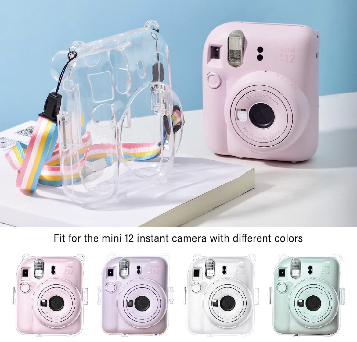 Чохол для фотокамери FujiFilm INSTAX Mini 12 прозорий протиударний захисний (2600071)