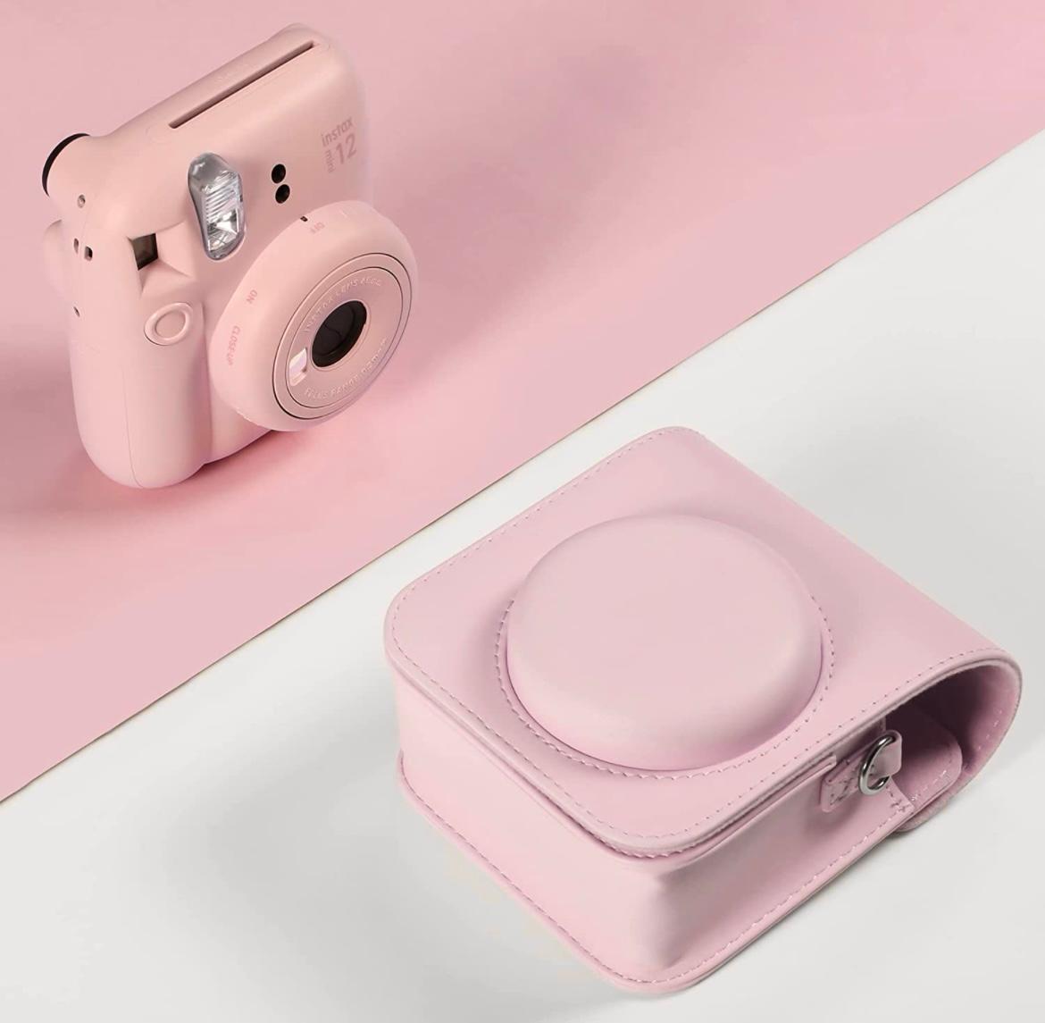 Набір Аксесуарів для Фотокамери Миттєвого Друку Fujifilm Instax Mini 12 / Instax Mini 11 / Instax Mini 9: чохол, фотоальбом 64 фото Blossom Pink