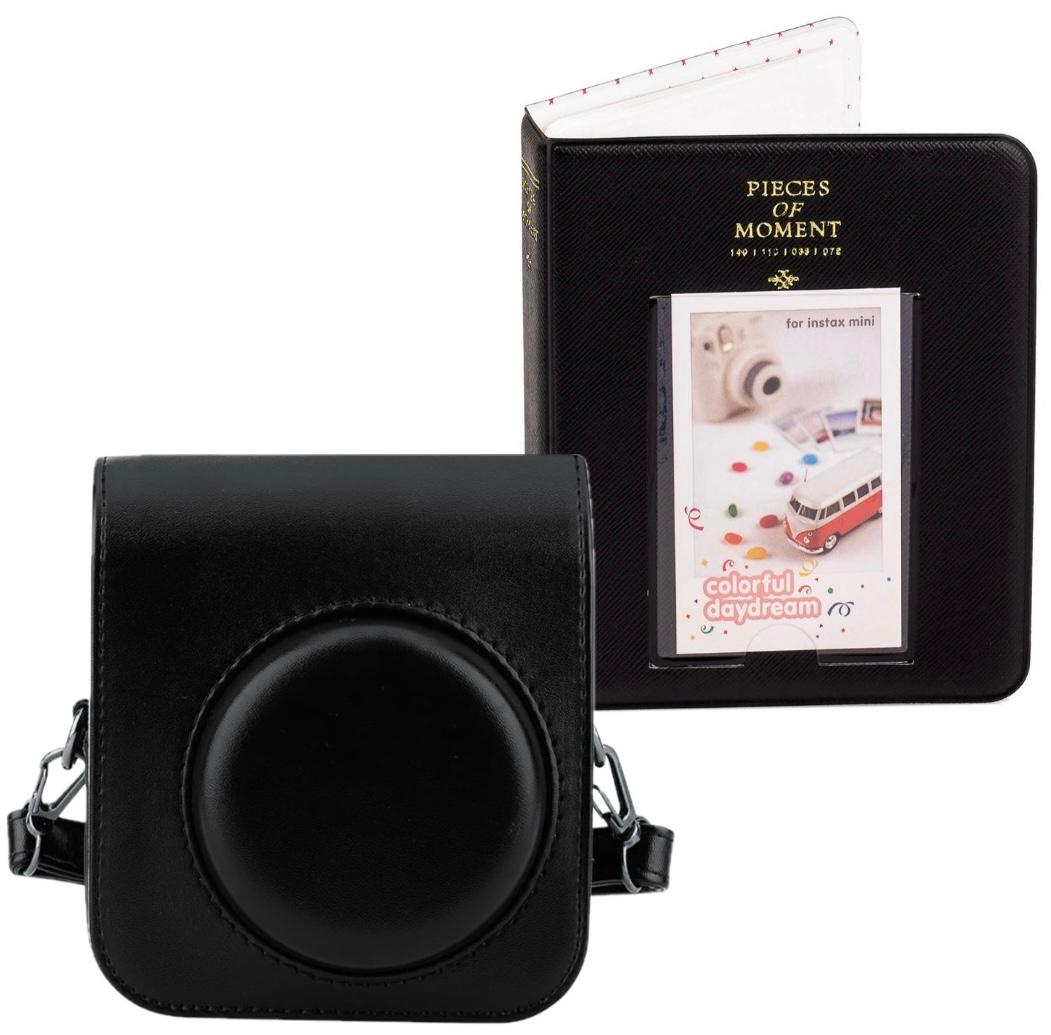 Набір Аксесуарів для Фотокамери Миттєвого Друку Fujifilm Instax Mini 12 / Instax Mini 11 / Instax Mini 9: чохол, фотоальбом 64 фото Black