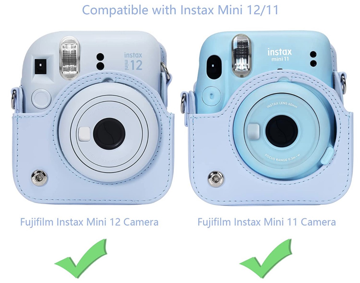 Чохол для фотоапарата FujiFilm INSTAX Mini 12 / 11 / 9 Блакитний (Pastel Blue)