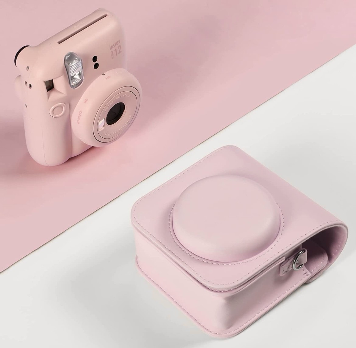 Чохол для фотоапарата FujiFilm INSTAX Mini 12 / 11 / 9 Ніжно-рожевий (Blossom Pink)
