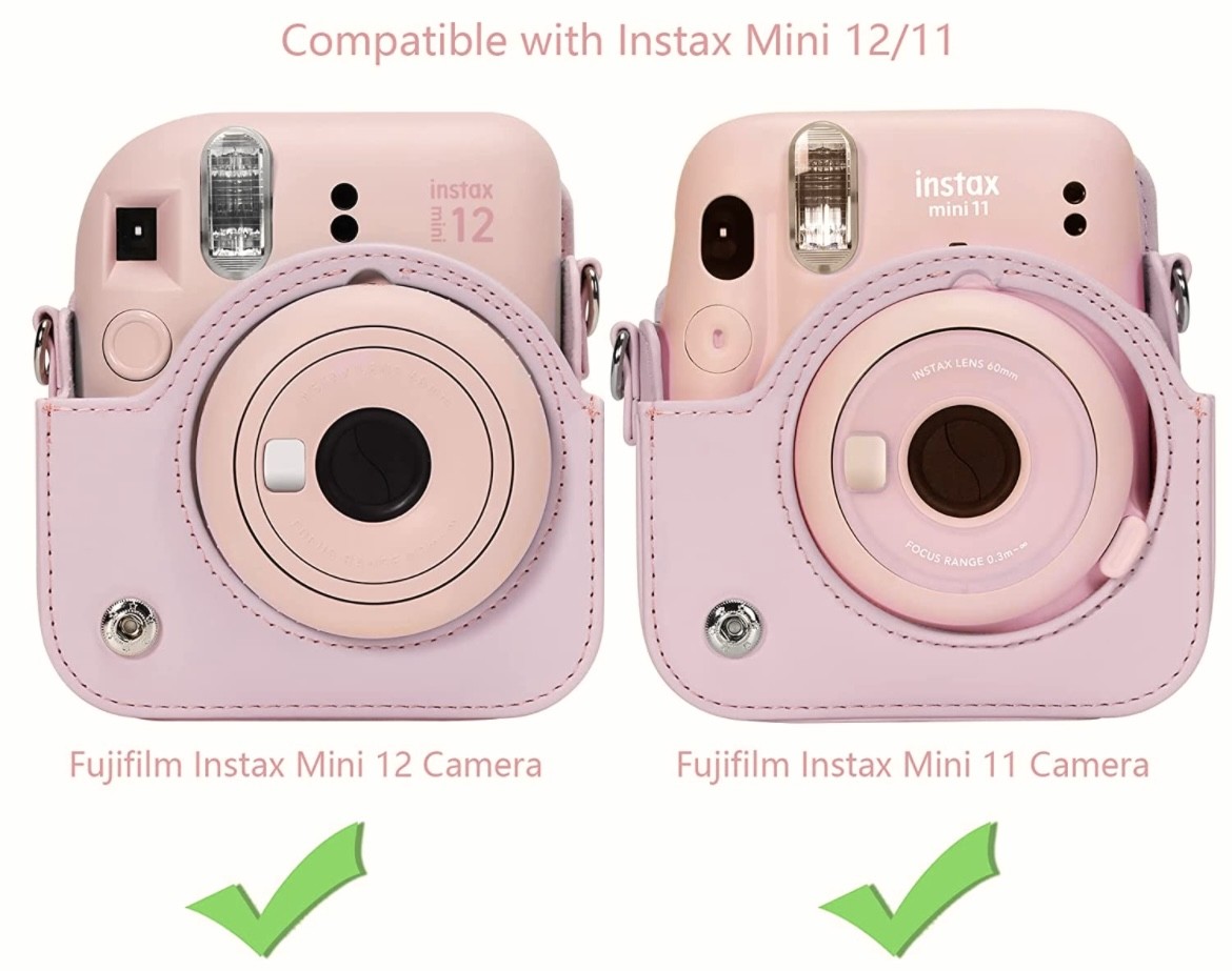 Чохол для фотоапарата FujiFilm INSTAX Mini 12 / 11 / 9 Ніжно-рожевий (Blossom Pink)