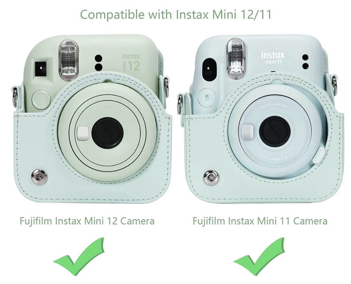 Чохол для фотоапарата FujiFilm INSTAX Mini 12 / 11 / 9 Мʼятно-зелений (Mint Green)
