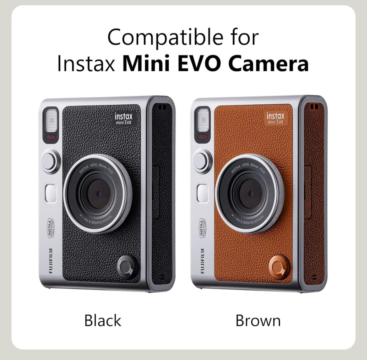 Чохол для фотокамери FujiFilm INSTAX Mini EVO Коричневий (Brown) (3997741)