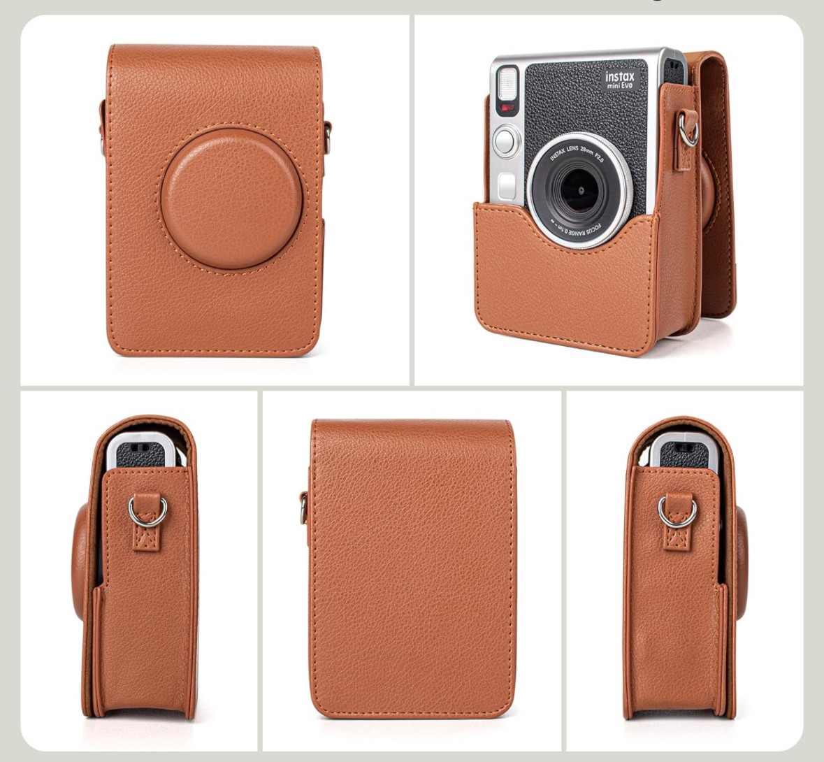 Чохол для фотокамери FujiFilm INSTAX Mini EVO Коричневий (Brown) (3997741)
