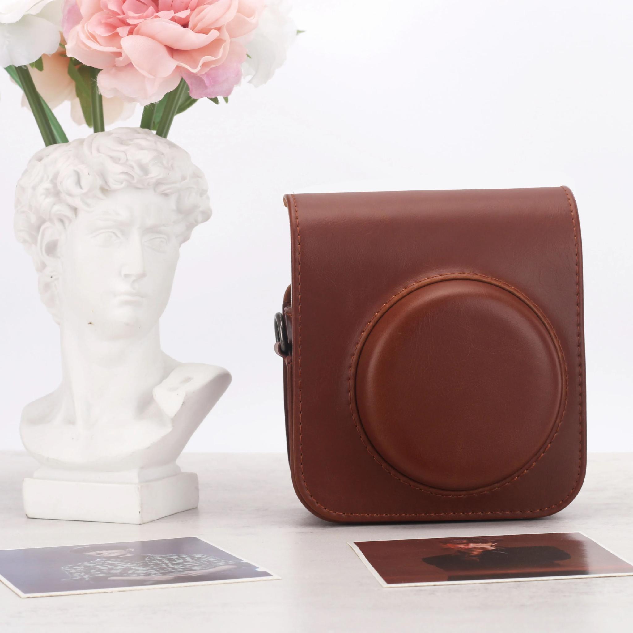 Чохол для фотоапарата FujiFilm INSTAX Mini 12 / 11 / 9 Коричневий (Brown)
