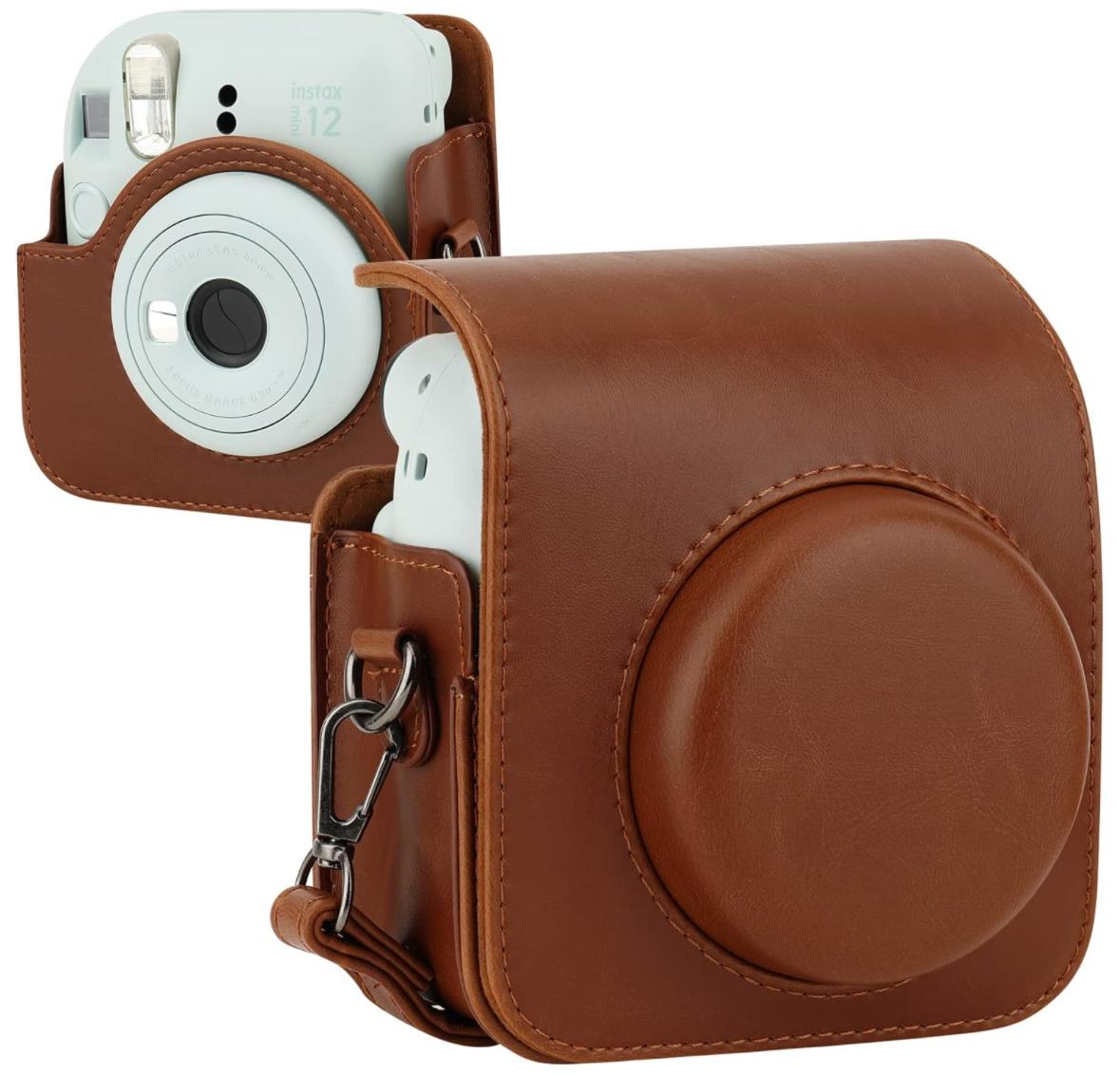 Чохол для фотоапарата FujiFilm INSTAX Mini 12 / 11 / 9 Коричневий (Brown)