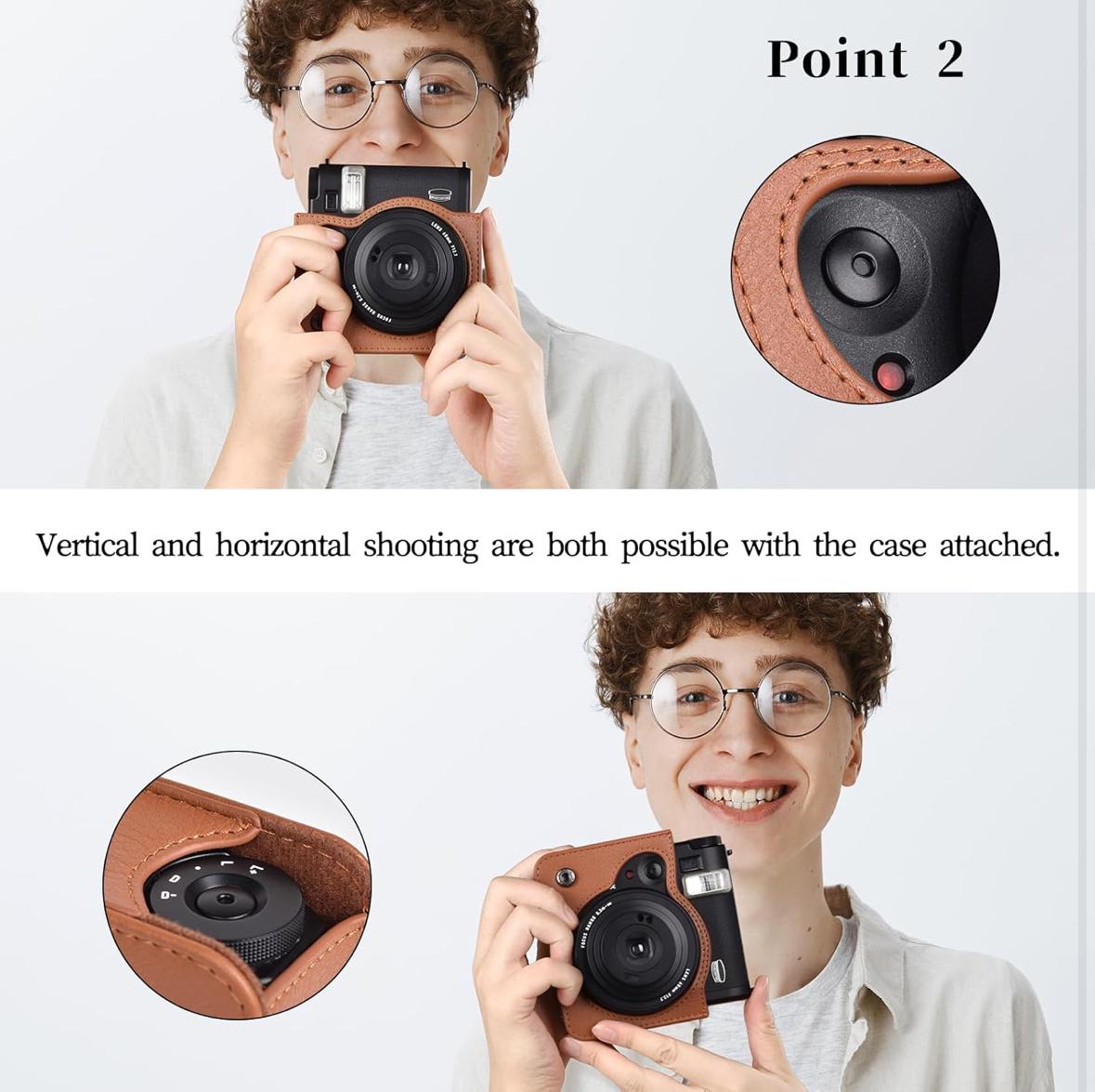 Чохол для фотокамери FujiFilm INSTAX Mini 99 Коричневий (Brown)