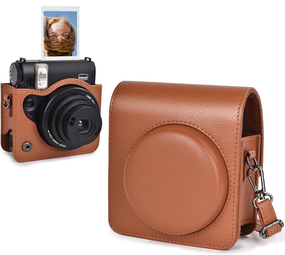 i93746355-faf6f39227418c9604f237bd09a2862b-1732033030765 Чохол для фотокамери FujiFilm INSTAX Mini 99 Коричневий (Brown)